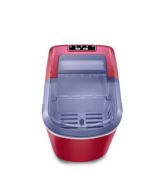 Big Window Red Portable Mini Cube Ice Maker HZB-12A