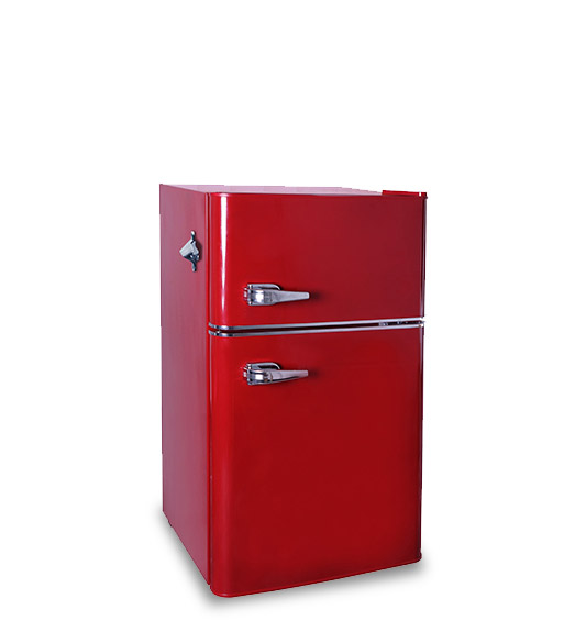 Refrigerator BCD-90 Red door refrigerator freezer