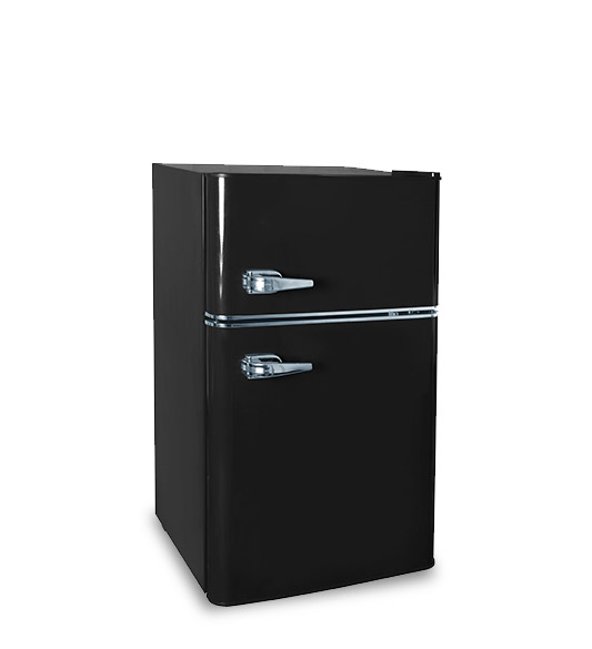 90l double door refrigerator freezer