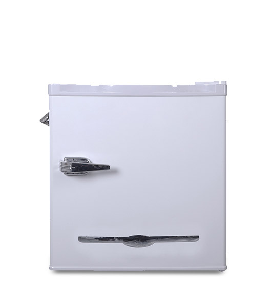 Retro Home Stainless Steel Refrigerator Fridge with Lock