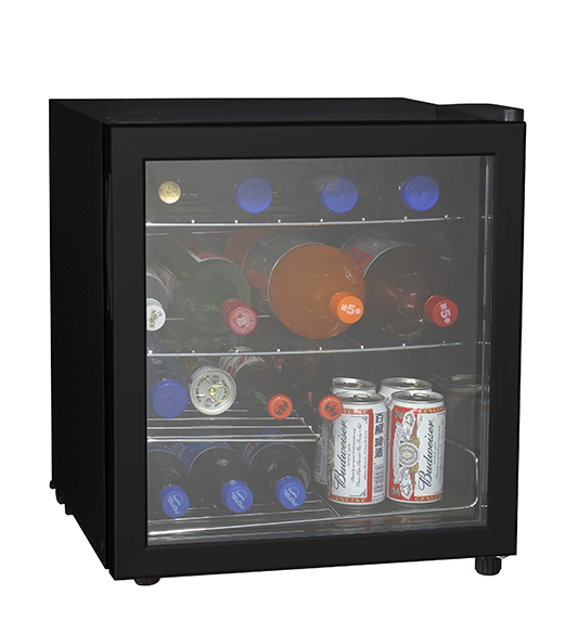 What impact does the design of the refrigeration system have on the energy efficiency of the beverage coolers