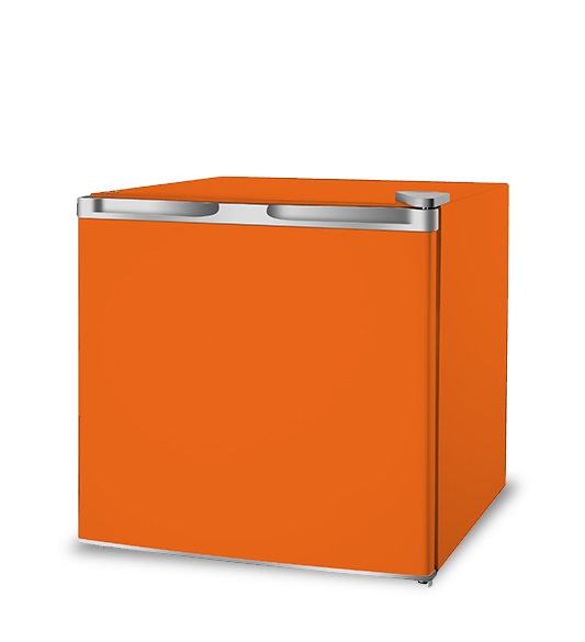 Customized Orange Mini Refrigerator for Home Use