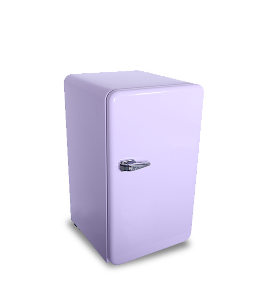 Purple Powerful Silent Compressor Single-door Refrigerator BC-90R