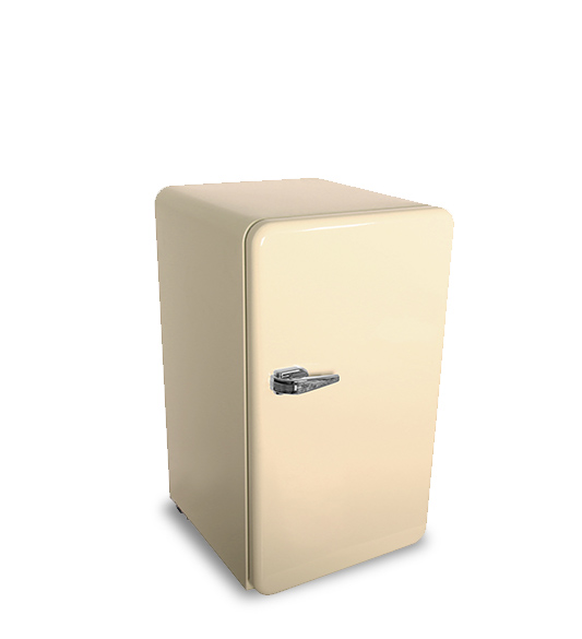 Beige Large-capacity with Almost No Noise Refrigerator BC-90R-Y