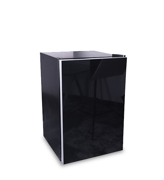 Black Full Size Single-door Refrigerator