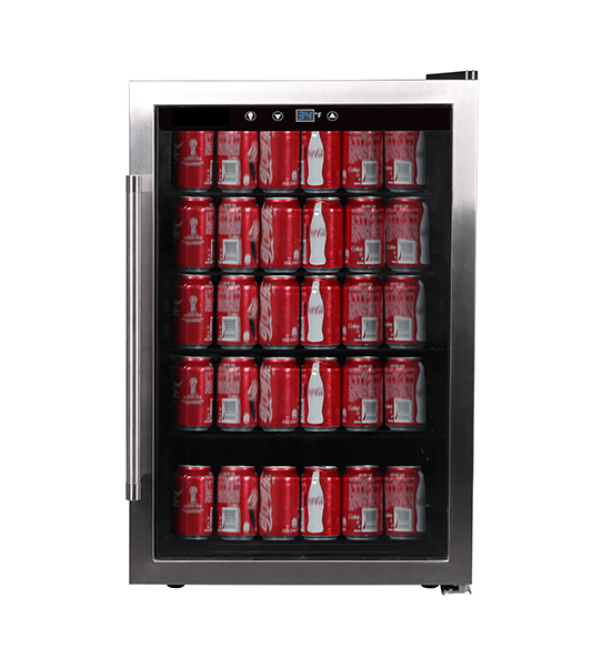 Portable Black Metal Compressor Single Door Wine/Beverage Cooler JC-128