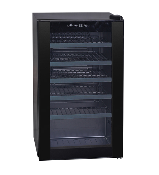JC-75 Smart Touch Control Electric Free-Standing Dual Zone Wine Cooler With Glass Door